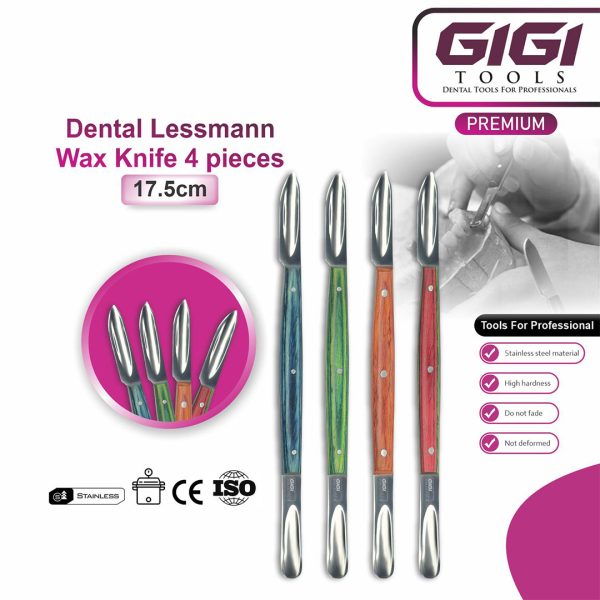 Lessmann Dental Wax Knife – Dual-Ended Lab Carving Knife