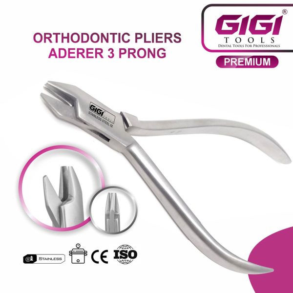 Orthodontic Pliers Aderer 3 Prong