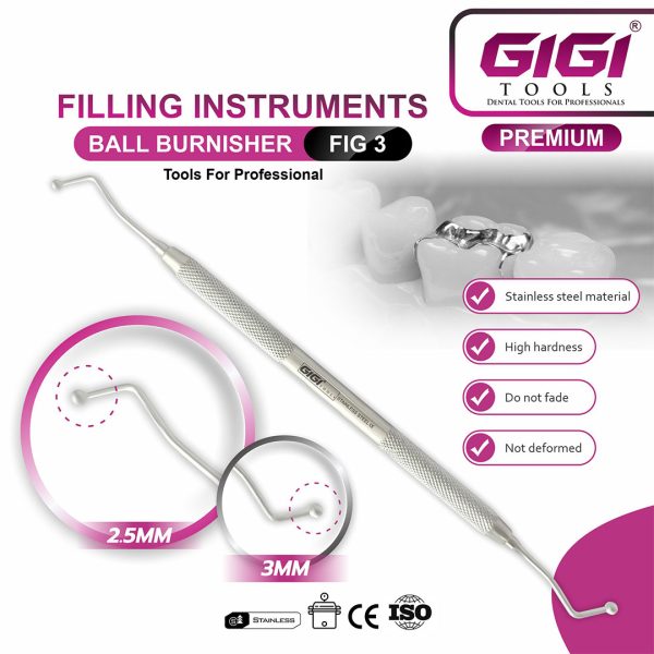 Ball Burnishers Filling Instruments 3-Piece Set