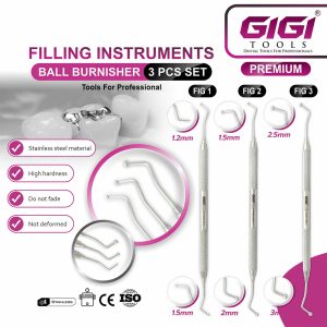 Ball Burnishers Filling Instruments 3-Piece Set