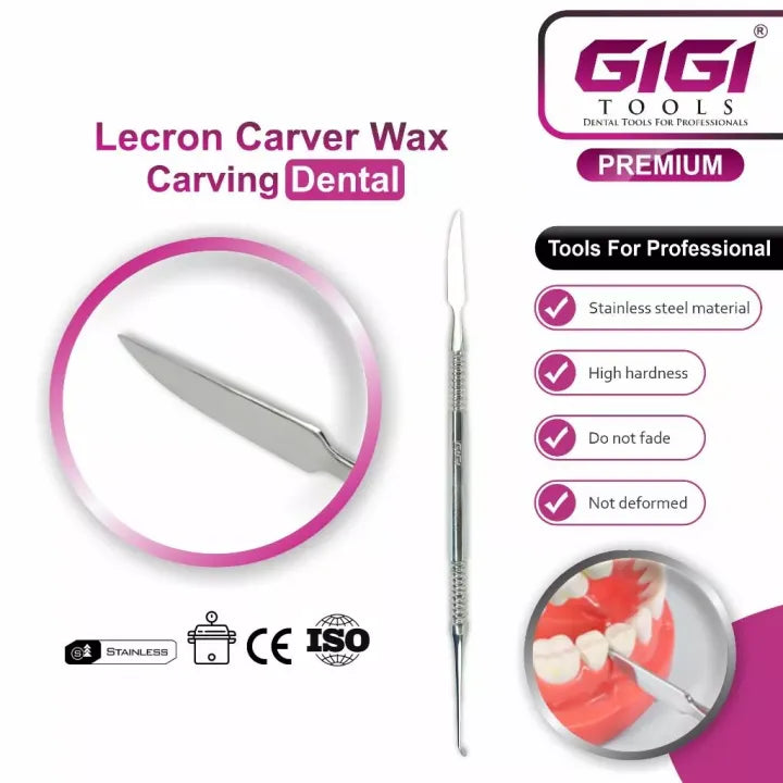 GIGI Tools Dental Lecrone Carver Wax Modeling Carver Instrument Stainless Steel CE Certified