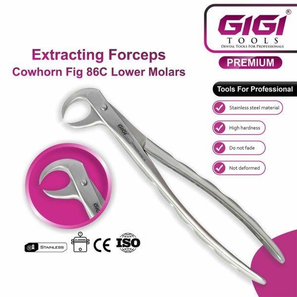 Adult Lower Cowhorn Extraction Forceps Fig. 86C