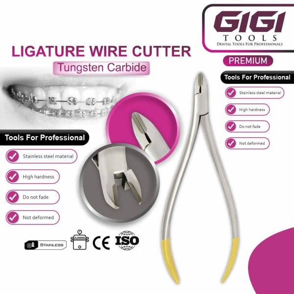 Orthodontic Ligature Wire Cutter Pliers with Tungsten Carbide
