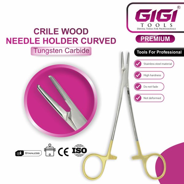 Crile Wood Needle Holder