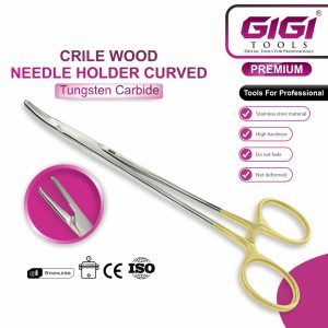 Crile Wood Needle Holder