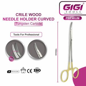 Crile Wood Needle Holder