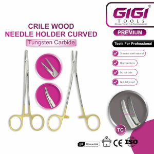 Crile Wood Needle Holder