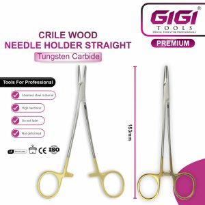 Crile Wood Needle Holder