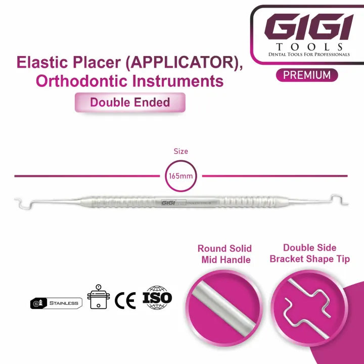 GIGI Tools Premium Elastic Ligature Ties Applicator Director Stainless Steel CE Certified