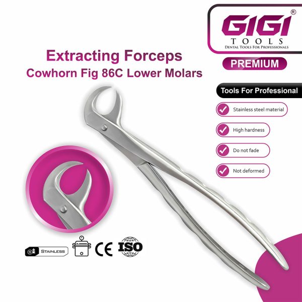 Adult Lower Cowhorn Extraction Forceps Fig. 86C