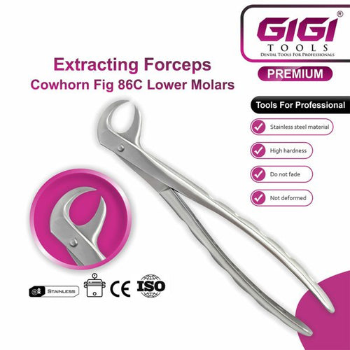 Adult Lower Cowhorn Extraction Forceps Fig. 86C