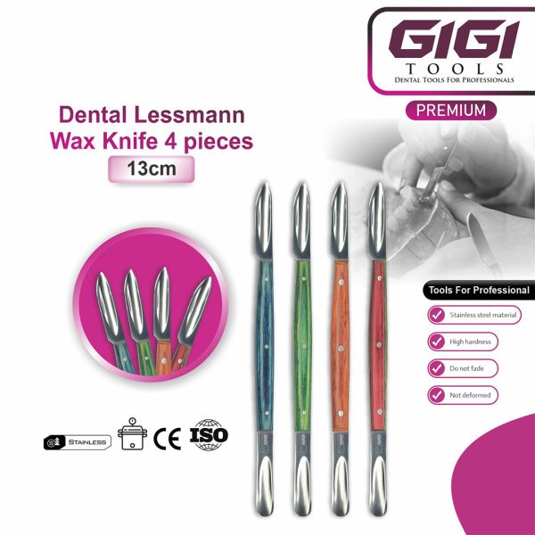 Lessmann Dental Wax Knife – Dual-Ended Lab Carving Knife