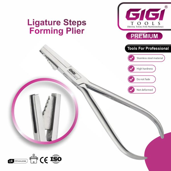 Orthodontic Ligature Steps Forming Pliers