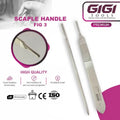 GIGI Tools Fig 3 Medical Knife Handle Surgical Grade Steel CE Approved Reusable Blade Grip Dental Instrument