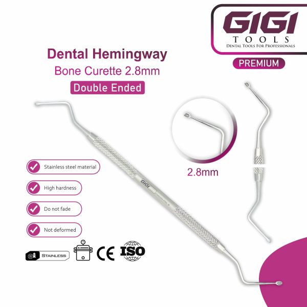 Dental Hemingway Bone Curette - Set of 3
