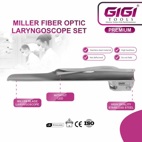 Miller Fiber Optic Laryngoscope Set