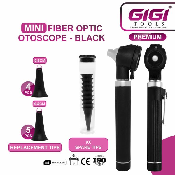 Mini Fiber Optic Otoscope Set – Pocket Diagnostic Ear Examination Scope