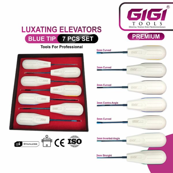 Luxating Elevators Blue Tips 7-Piece Set