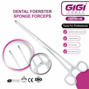 Dental Foerster Sponge Forceps (Straight, Serrated Jaws)