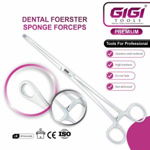 Dental Foerster Sponge Forceps (Straight, Serrated Jaws)