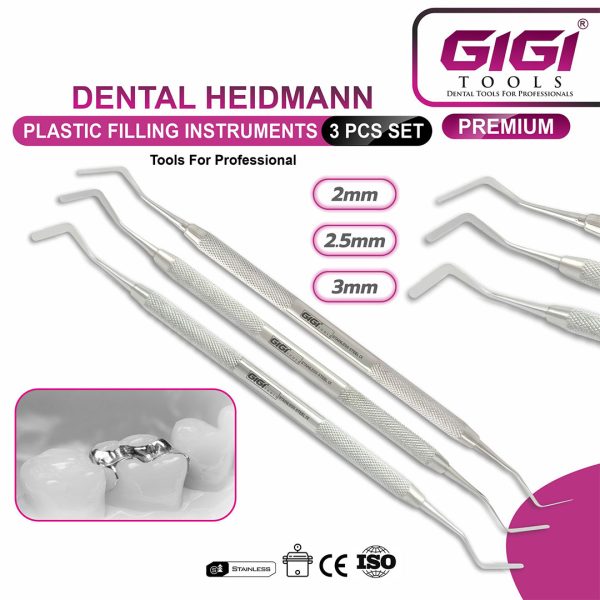 Dental Heidemann Separating & Filling Instruments 3-Piece Set