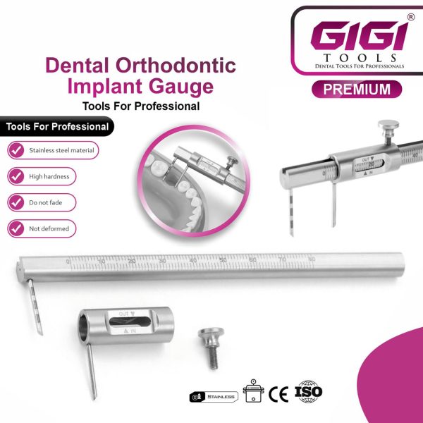 Dental Orthodontic Implant Gauge