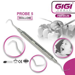 Dental Probe #5 Hollow Handle