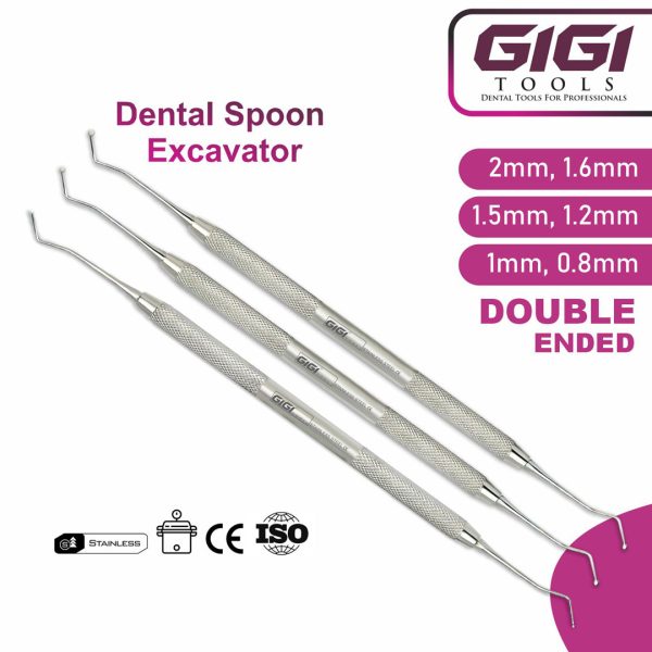 Double-Ended Dental Spoon Excavators