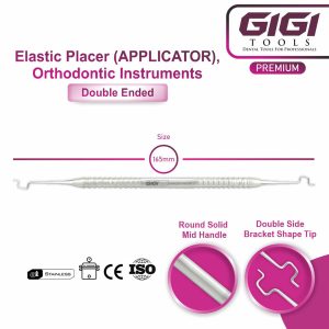 Double-Ended Orthodontic Elastic Placer (Applicator)