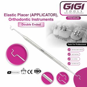 Double-Ended Orthodontic Elastic Placer (Applicator)