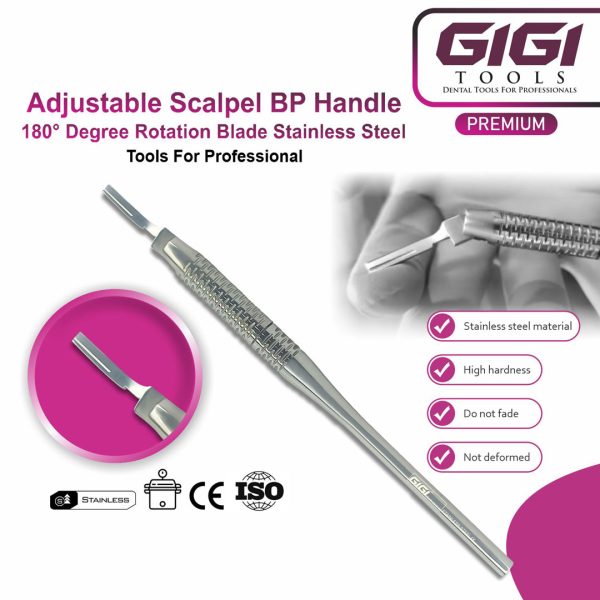 Adjustable 180-Degree Rotating Blade Scalpel BP Handle