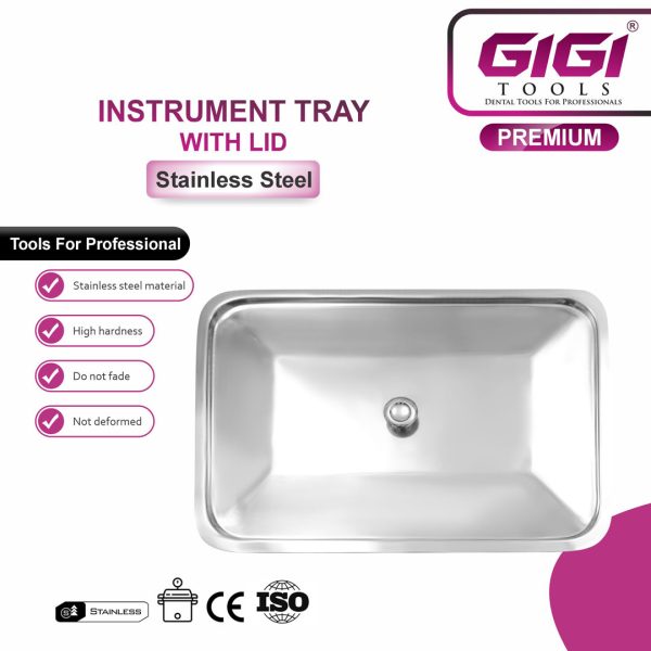 Instrument Tray with Lid Stainless Steel