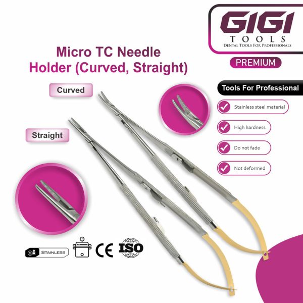 Castroviejo Micro TC Needle Holder Titanium/Stainless Steel