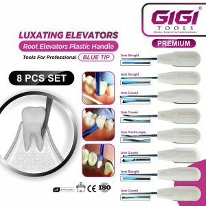 Luxating Elevators set with Blue Tips (Plastic Handle)