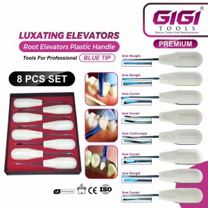 Luxating Elevators set with Blue Tips (Plastic Handle)