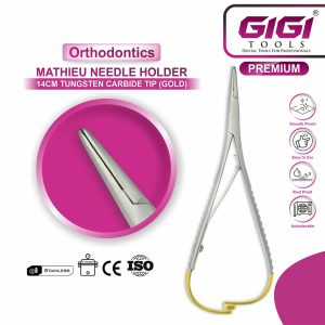 Mathieu Needle Holder 14cm (Tungsten Carbide)