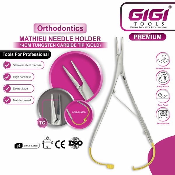 Mathieu Needle Holder 14cm (Tungsten Carbide)