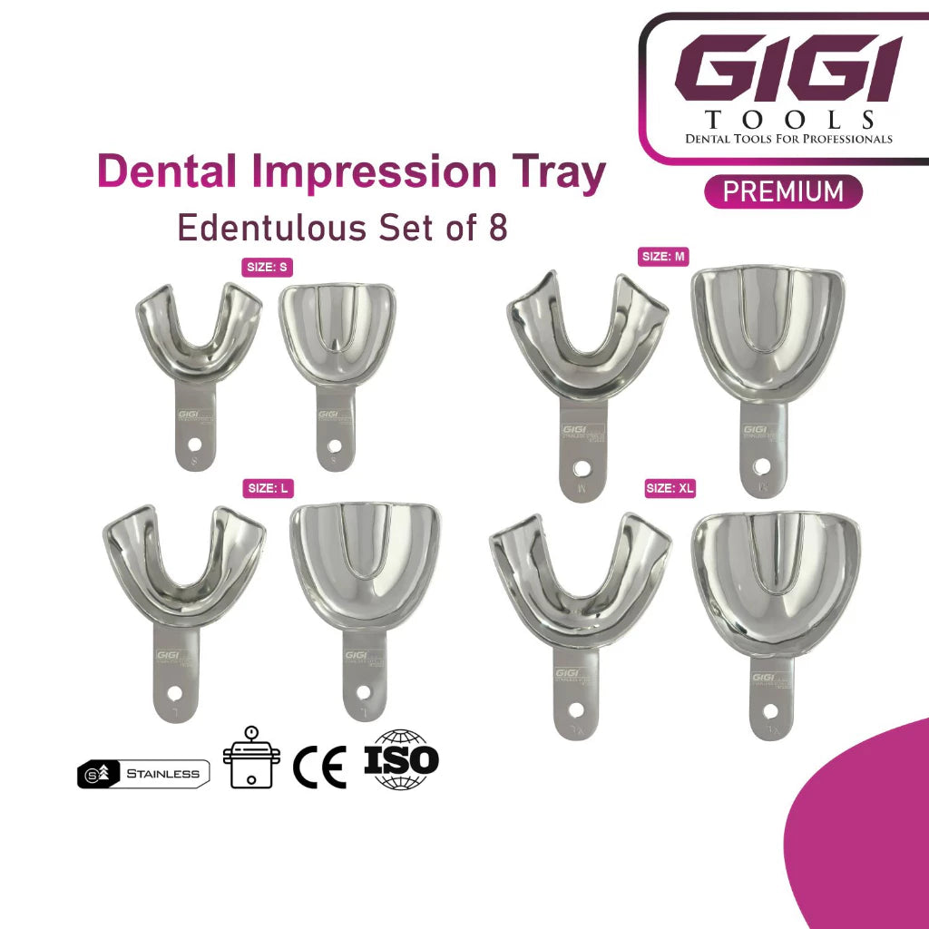 Professional Edentulous Dental Impression Tray Set