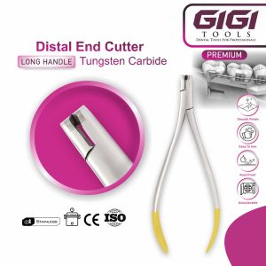 Orthodontic Distal End Cutter Long Handle - Tungsten Carbide