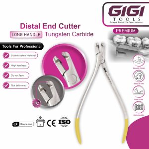 Orthodontic Distal End Cutter Long Handle - Tungsten Carbide