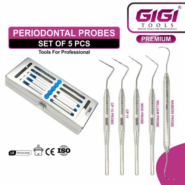 Periodontal Probes (5-Piece Set)