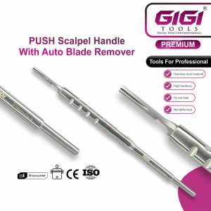 Push Scalpel Handle with Auto Blade Remover