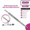 Push Scalpel Handle with Auto Blade Remover