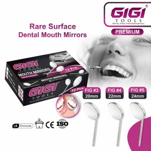 Rear Surface Dental Mouth Mirror (12-Piece Set)