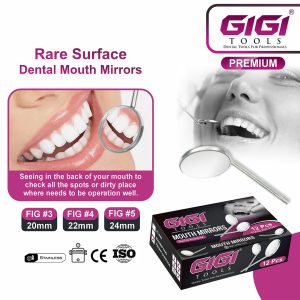 Rear Surface Dental Mouth Mirror (12-Piece Set)