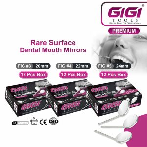 Rear Surface Dental Mouth Mirror (12-Piece Set)