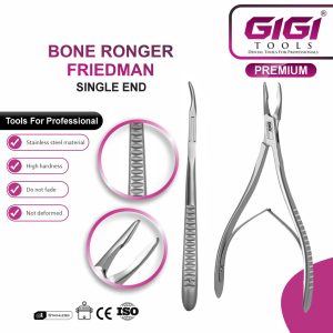 Friedman Surgical Bone Rongeur (14cm) - Scalloped Grip