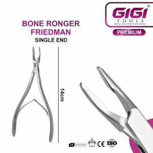 Friedman Surgical Bone Rongeur (14cm) - Scalloped Grip